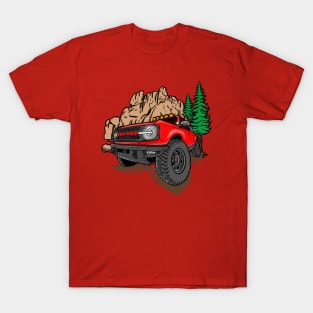 Ford Bronco Design - Red Bronco T-Shirt